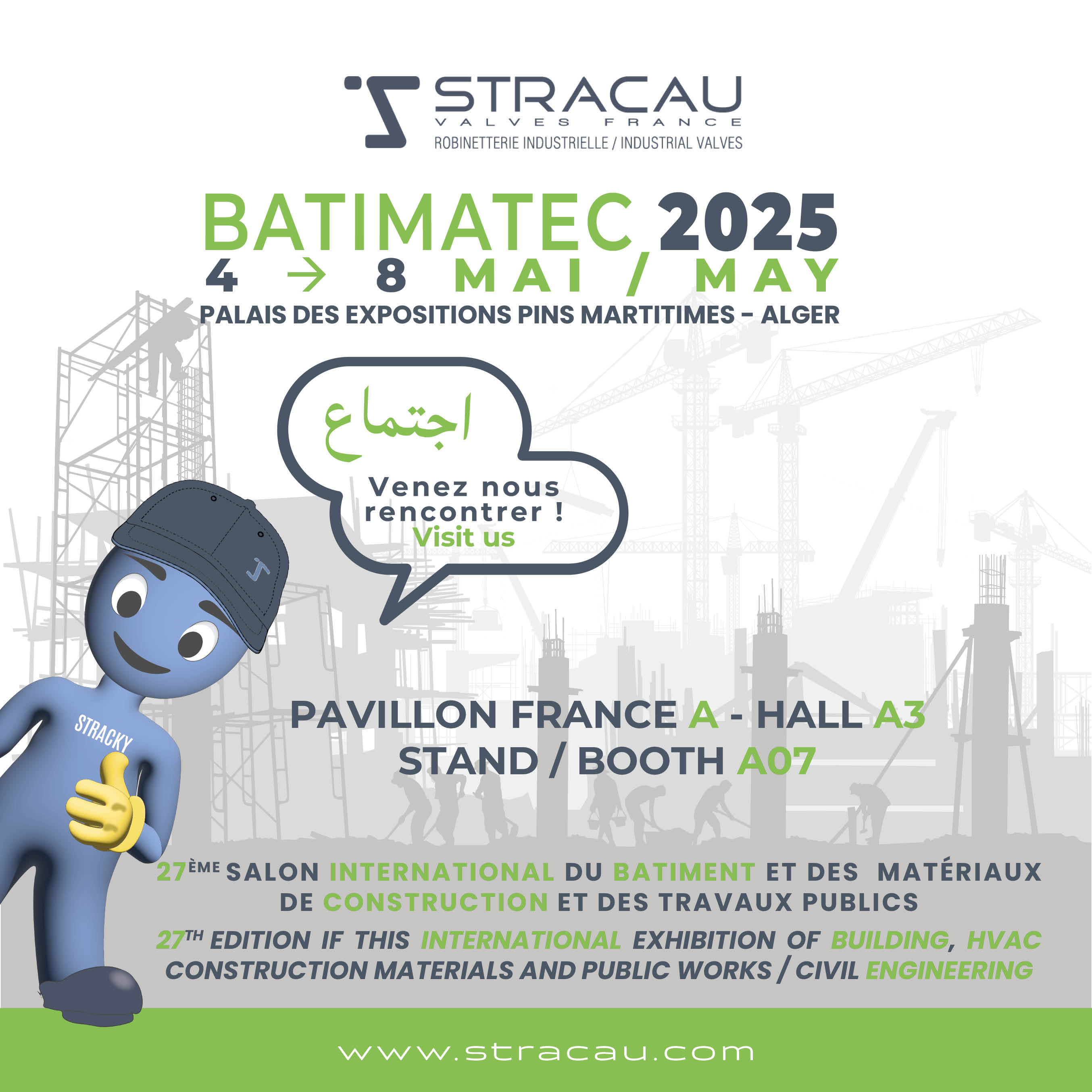 STRACAU VALVES France au BATIMATEC 2025 !